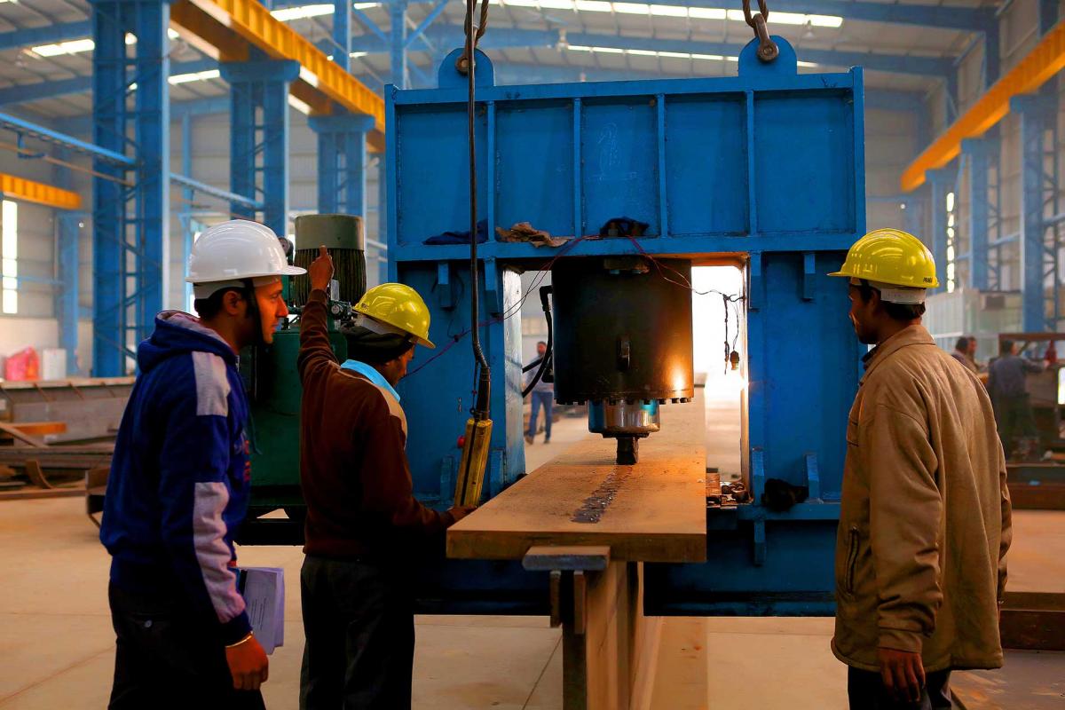 Beam Straightening Hydraulic Press